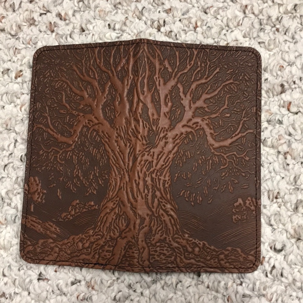 OBERON “Tree of Life” checkbook. Made in Ca., USA.